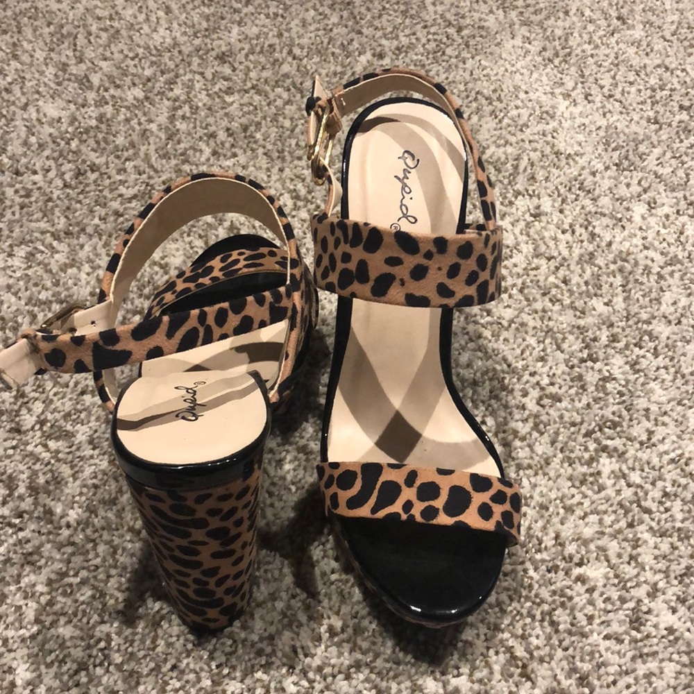 Funkycheetah print heels